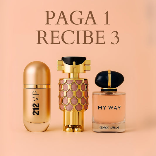 3x1 |  My Way + 212 Rose + Fame 30ml