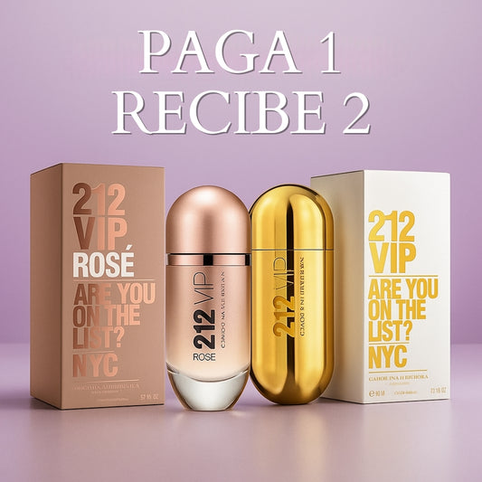 2x1 | 212 Rose + 212 VIP de Carolina Herrera 30ml
