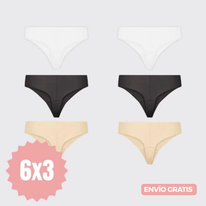 Pack 3 + 3 GRATIS Bombachas Invisibles Absorventes Ruby®