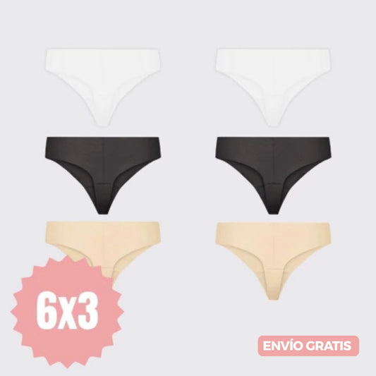 Pack 3 + 3 GRATIS Bombachas Invisibles Absorventes Ruby®
