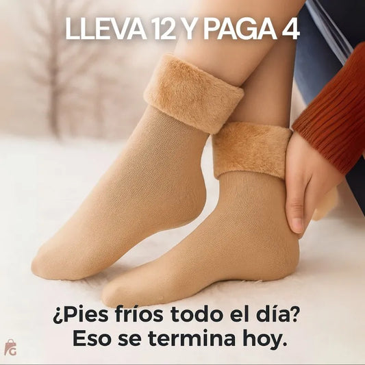 x12 Pares de Medias Térmicas