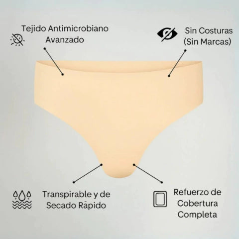 Pack 3 + 3 GRATIS Bombachas Invisibles Absorventes Ruby®
