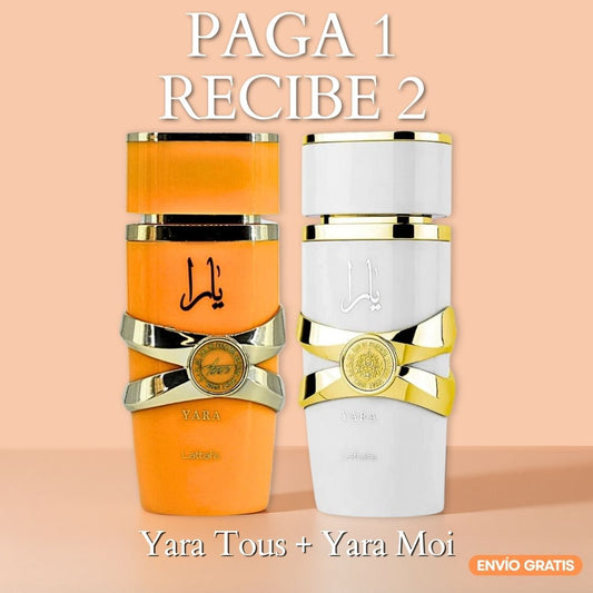 2x1 | LIQUIDACIÓN! Perfumes originales Yara Moi + Yara Tous Lattafa 100ml